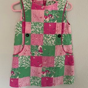 Lilly Pulitzer Dog Horse Patchwork Dress
